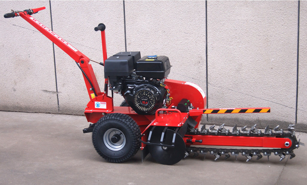 New 15HP Gas Powered Walk Behind Trencher Digger 24