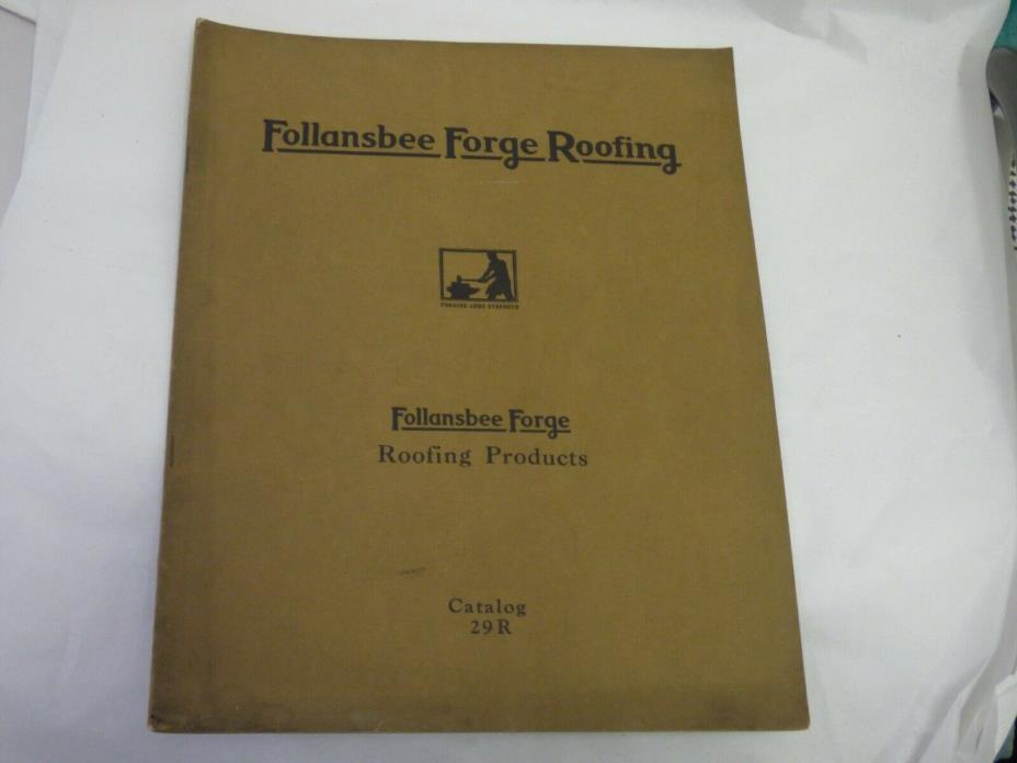 Vintage Follansbee Forge Roofing Products Catalog 29R