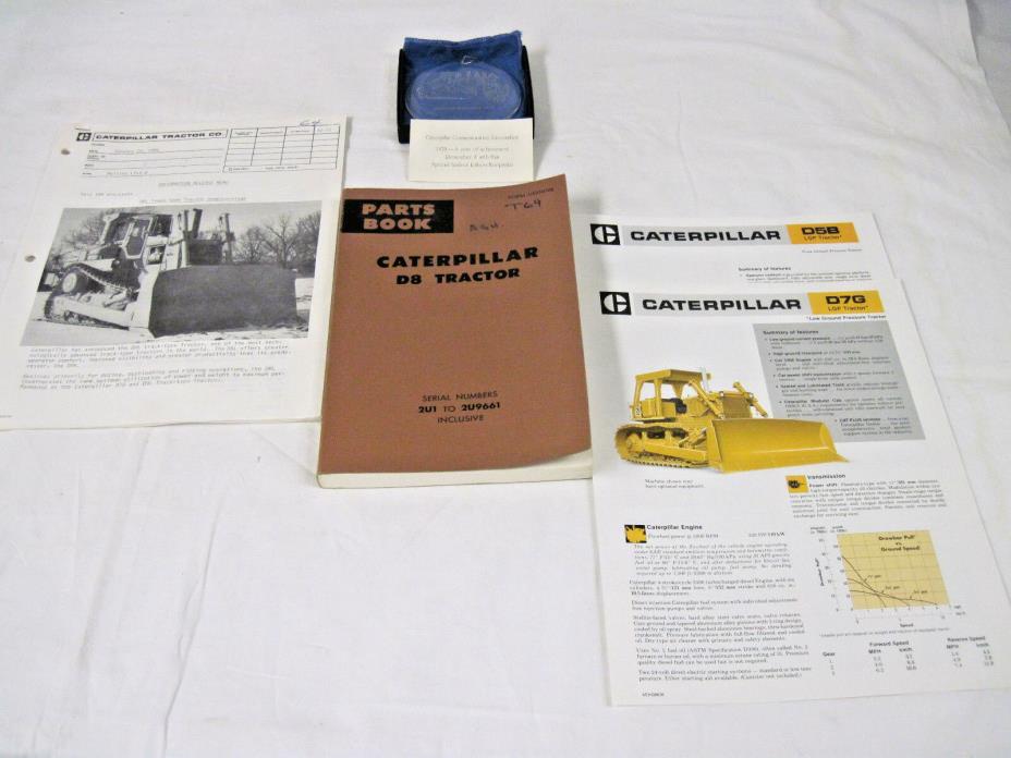 Caterpillar Tractor Collection-Brochures Booklet Book & Keepsake Ornament