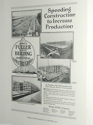 1920 George Fuller Co. advertisement page, FORD MOTORS Factory construction