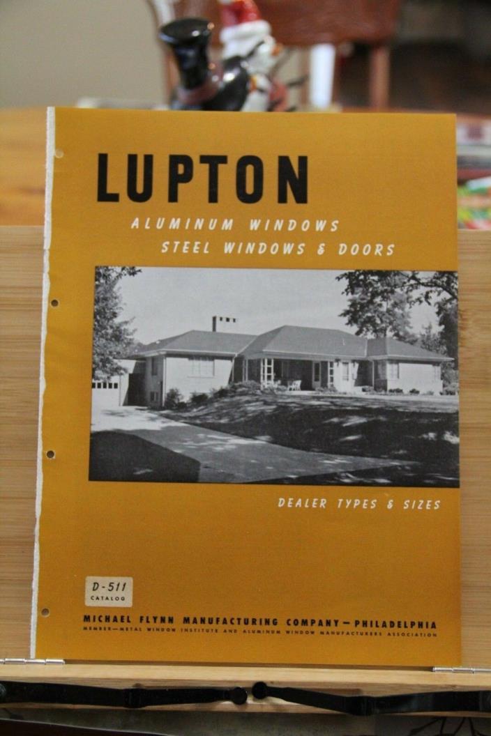 Brochure Lupton Aluminum Steel Windows Doors Michael Flynn Manufacturing Company