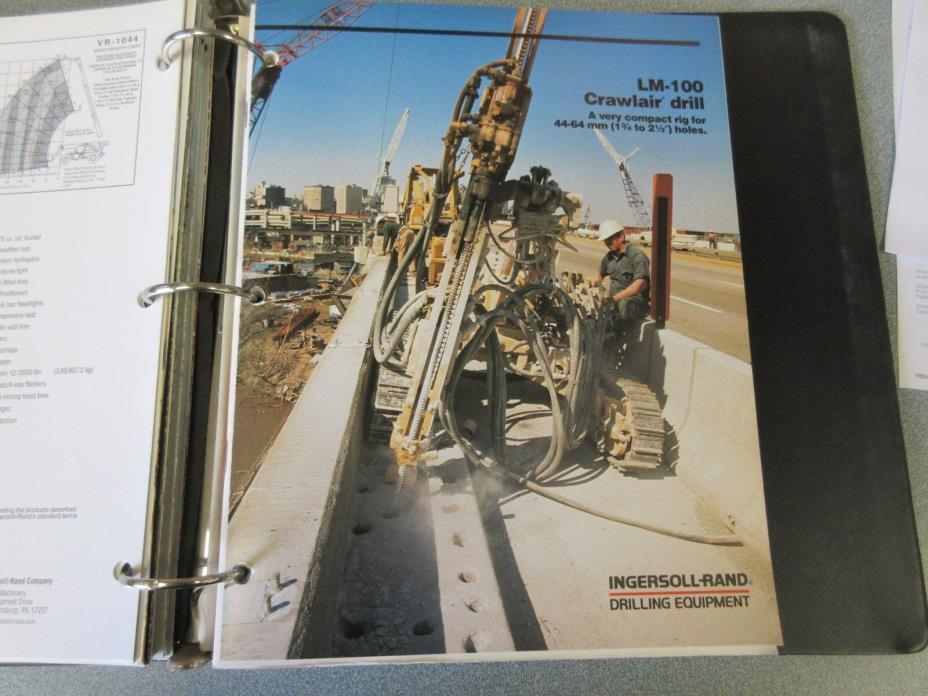 Ingersoll-Rand LM-100 Crawlair Drill Literature