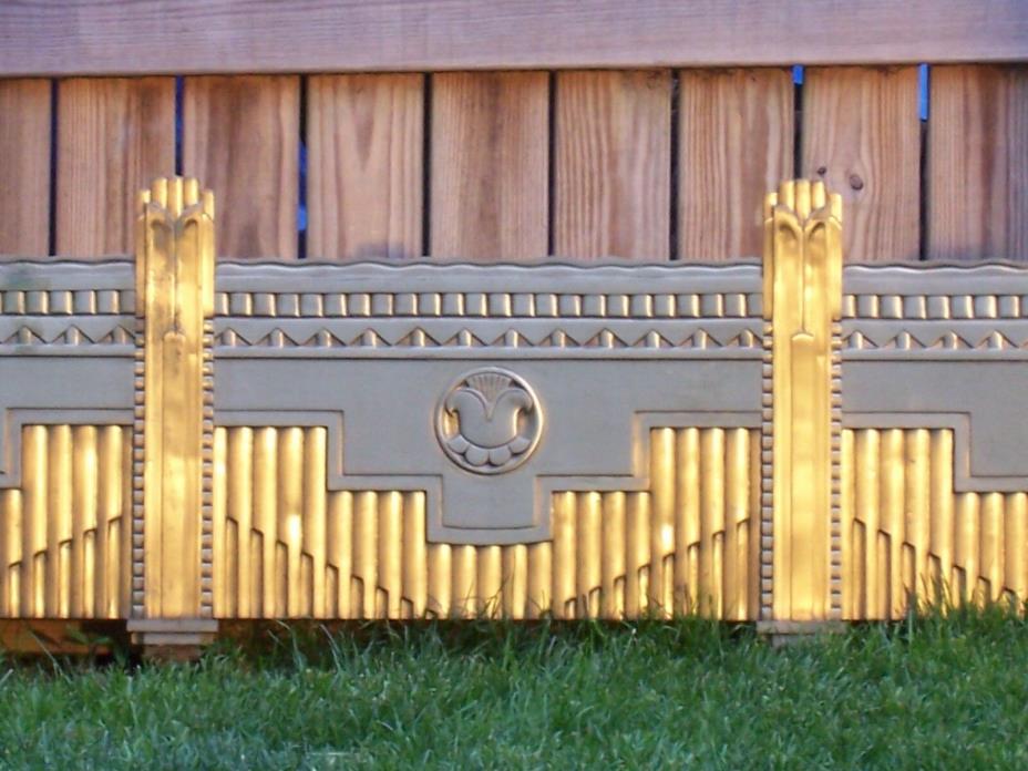 PARK AVE WALDORF ASTORIA FACADE art deco Bronze Planter,Ten available