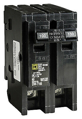 SQUARE D BY SCHNEIDER ELECTRIC Homeline 100-Amp Double-Pole Circuit Breaker