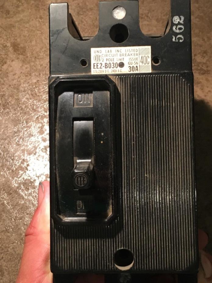 Used ITE EE2-B030 240 Volt 2 Pole 30 Amp Circuit Breaker
