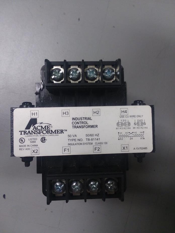 ACME Industrial Control Transformer CAT: TB-81141