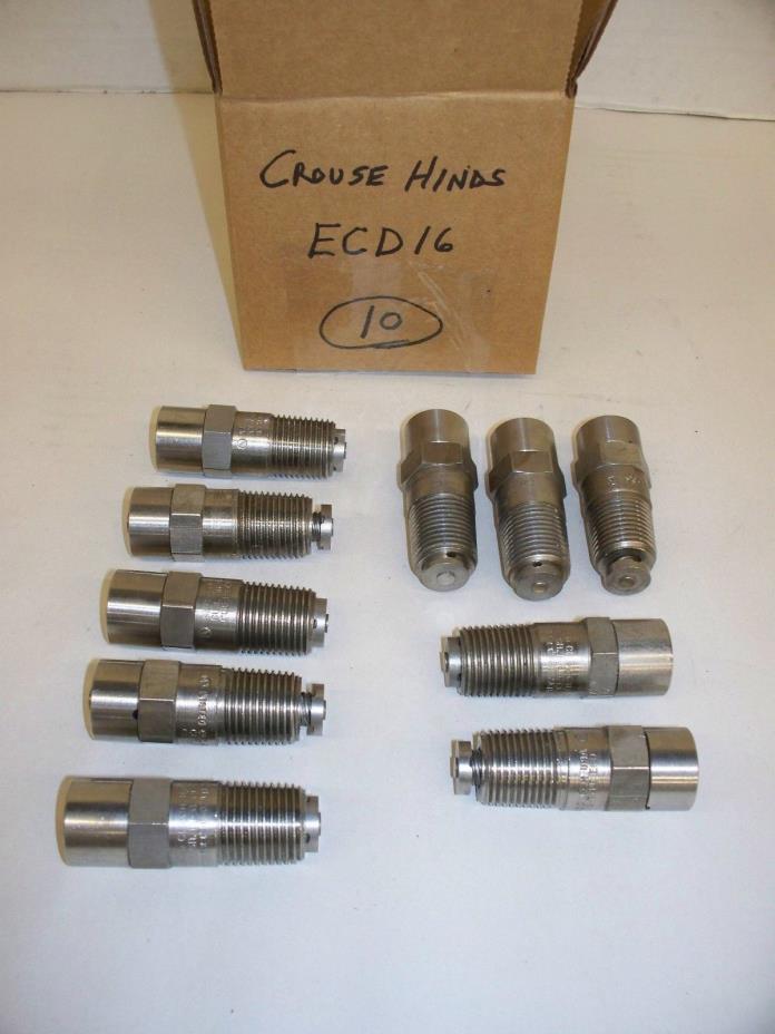 (Lot of 10) Crouse Hinds ECD16 Universal Breather or Drain 1/2