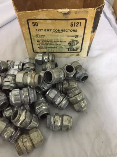 Lot Of 45 T&B  Steel EMT Compression Connector 1/2