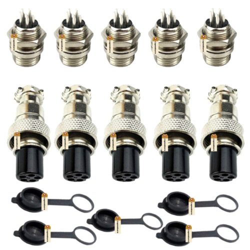 Aviation Connectors 5A, Lsgoodcare GX12 Metal Aviation Plug Kit, Icluding 12MM
