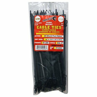 Tool City 14503 Cable Tie, Black, 7.9