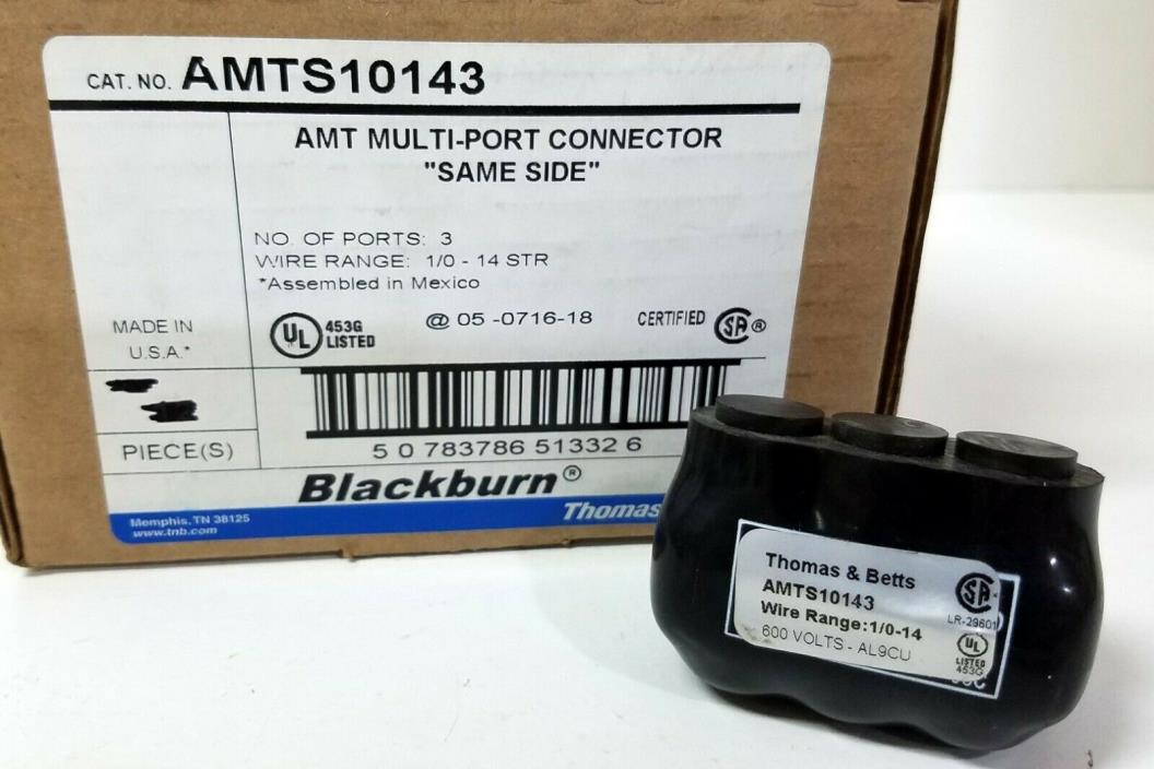Thomas & Betts AMTS10143 AMT Multi-Port Connector Same Side 1/0 - 14 STR 3 Port