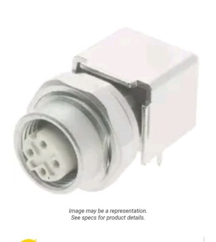 HARTING-4 Pole Right Angle M12 Din Socket /PART #-21033814410/-New