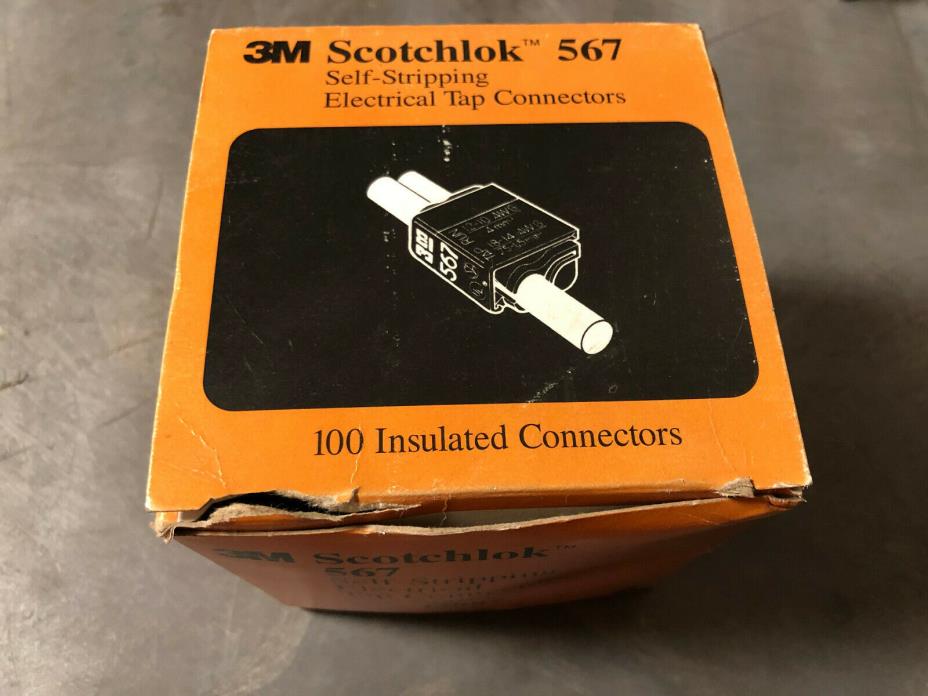 3M Scotchlok 567 Self Stripping Electrical Tap Connectors 100pk 054007-14887