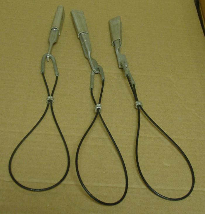 Lot of 3 Aluminum Cable Type ACSR 2-6 Wedge Clamps, 1/0-6 Sol., 1-6 Str. AAAC 2-