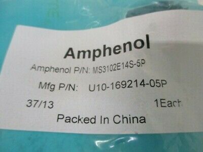 AMPHENOL MS3102E14S-5P CIRCULAR CONNECTOR * NEW IN FACTORY BAG *