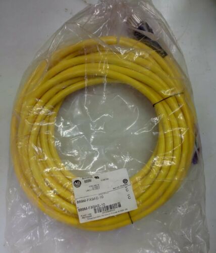 Allen Bradley #( 889M-FX9AE-10) Molded Cable Assembly. 9-Pin/ 10-Meters
