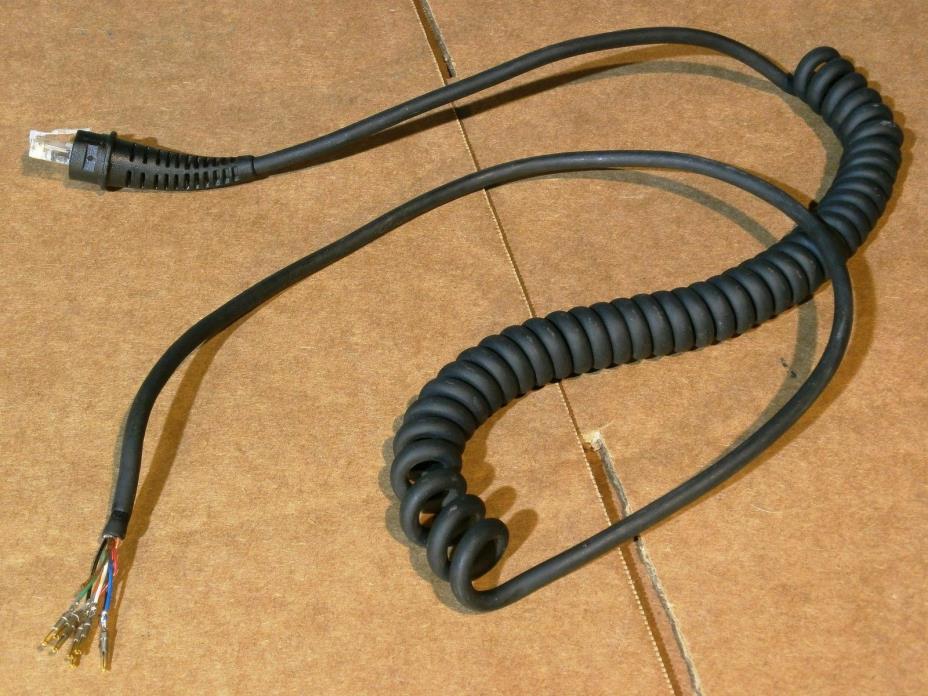 3FT Shielded Coil Cable, 7 conductors, With AMP 66504-9 Crimp Contact & RJ50