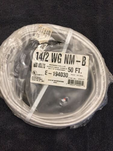 14/2 With Ground NM-B INDOOR WIRE ELECTRICAL CABLE