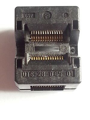 Burn in IC Test Socket OTS-28-0.65-01 ENPLAS 28 Pin SSOP 0.65mm Pitch