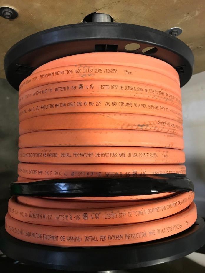 210 FEET RAYCHEM ELECTROMELT PARALLEL SELF-REGULATING HEATING CABLE EM2-XR