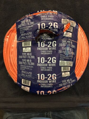 10/2 With Ground NM-B 250 Feet Indoor Electrical Wire
