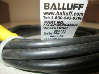 BALLUFF C04ANT-00-PB-050MS CONNECTOR CABLE 8 PIN * USED *