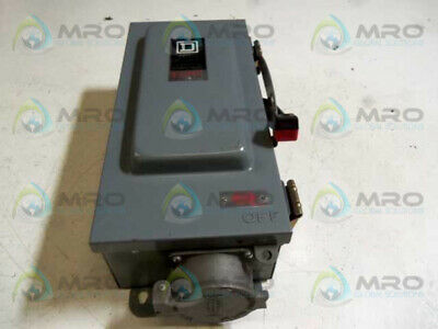 SQUARE D H322AWK SAFETY SWITCH 60 AMPS * USED *