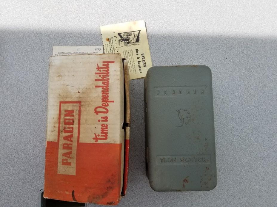 Vintage Paragon Electric Company Timer Switch Model 41005-0 120V 25A