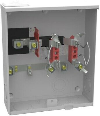 Milbank 200 Amp Ringless Sideway Wire Way Underground Horn Bypass Meter Socket