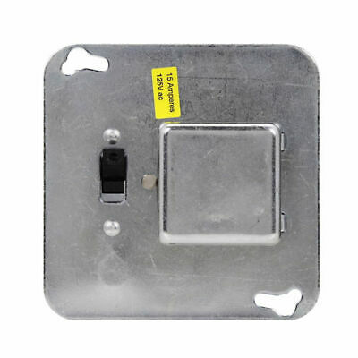 Cooper Bussmann 4 in. Fusetron Square Fuse Box Cover with Switch