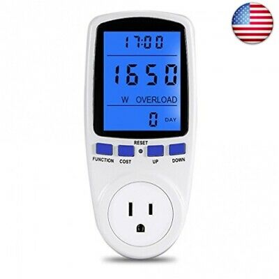 YOUTHINK Electricity Usage Monitor Power Meter Plug Home Energy Watt Volt Amps