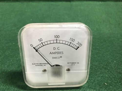 Emico D. C. Ampere Guage Made In USA.
