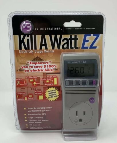 P3  Kill A Watt  EZ Electric Power  Usage Monitor P4460 LCD Display Plug In