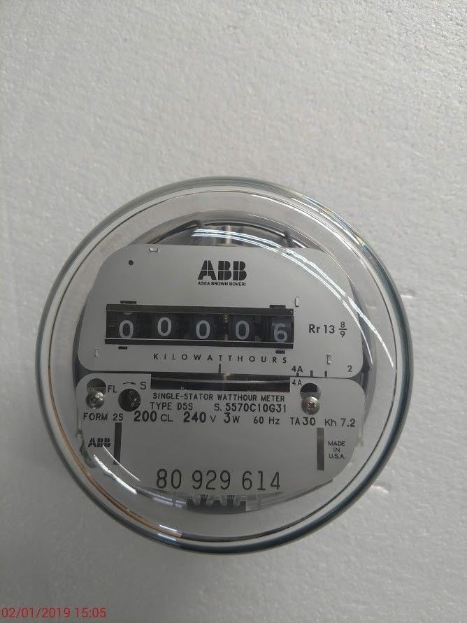 240v ABB Elster Electric WATTHOUR METER