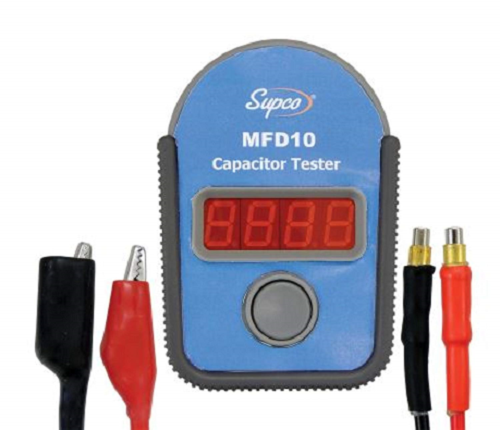 Supco MFD10 Digital Capacitor Tester with LED Display, 0.01 to 10000mF Range, 5%