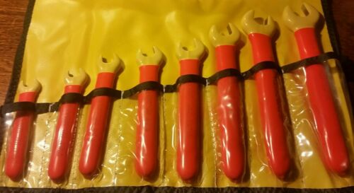 8 pc Cementex IBEWS Insulated Open End Wrenches  3/8