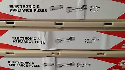 Qty 162 Hillman Group Electronic & Appliance Fuses Fast Acting & Slo-Blo