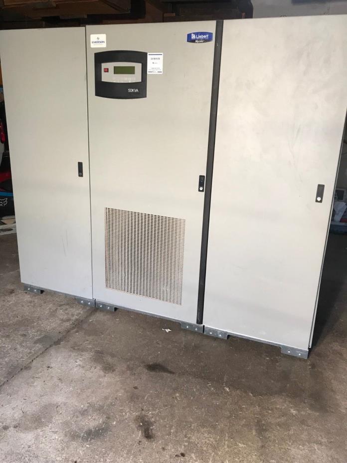 50 KVA Liebert Emerson Npower UPS, Maintenance Bypass, Battery Disconnect,