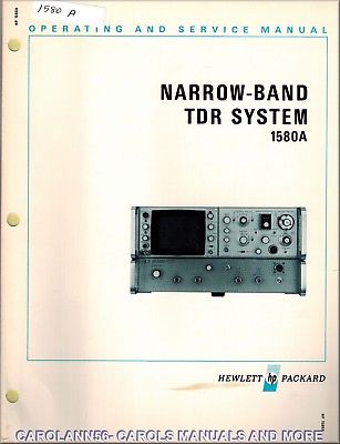 HP Manual 1580A NARROW-BAND TDR SYSTEM