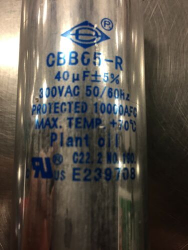 DEHUMIDIFIER / AC, CAPACITOR CBB65-R 300 VAC (40 UF)