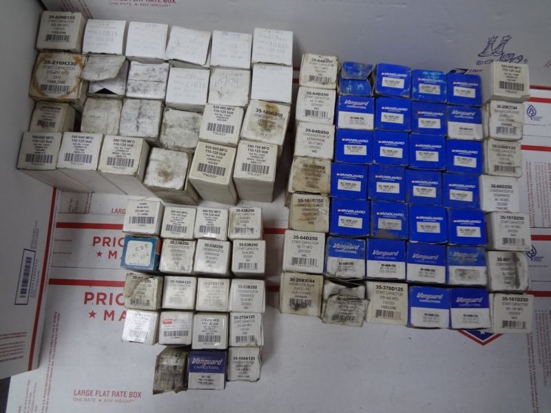 DAYTON VANGAURD HI-TORQ ROTOM MFD MOTOR START CAPACITORS WHOLESALE LOT OF 85 NEW