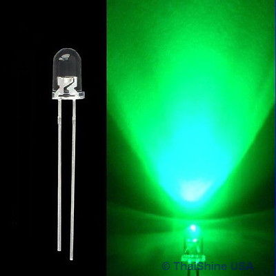30pcs LED 3mm Green Water Clear Ultra Bright - USA Seller - Free Shipping