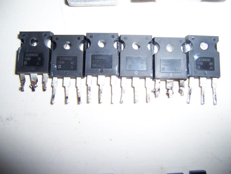 lot of 6 G20N50C transistors