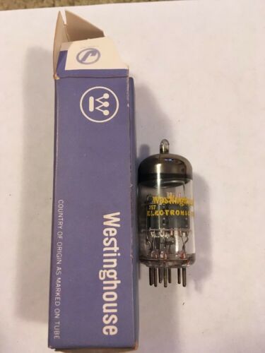 Vintage Westinghouse 5GS7 Vacuum Tube Tested With Westinghouse Tube Box   USED
