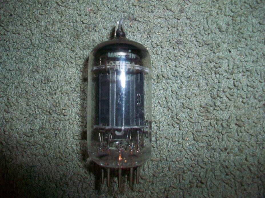 Westinghouse 12AU7/ ECC82 Black Plate Top O Getter Made in Canada Tested Good