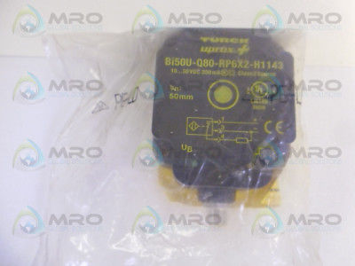 TURCK Bi50U-Q80-RP6X2-H1143 INDUCTIVE PROXIMITY SENSOR *NEW IN FACTORY BAG*