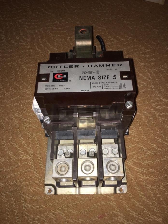 Cutler Hammer C10GN3 Nema Size 5