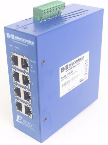 B&B Electronics EIR308 Ethernet Switch 8 Copper port E Linx