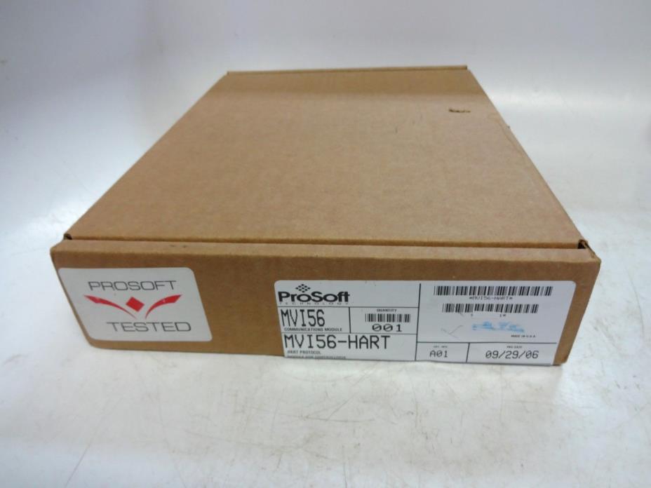MVI56-HART ProSoft MVI56HART Protocol Module MV156HART Controllogix New Sealed