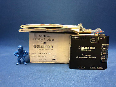 Black Box LBH101A-P-24 Industrial 10Base-T/100Base-TX PoE Ethernet Switch 4-Port